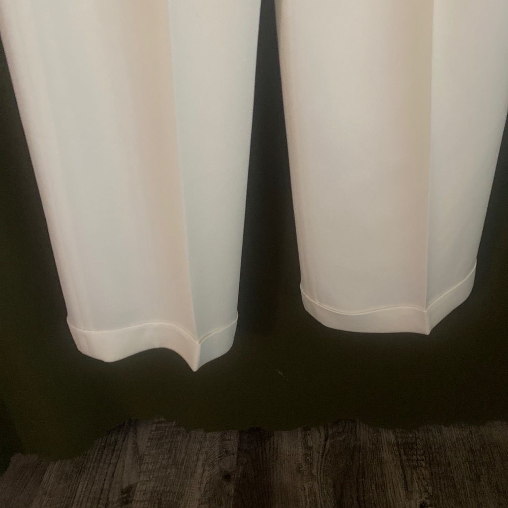 Women’s dress pants size 12 office attire cream color inside lining